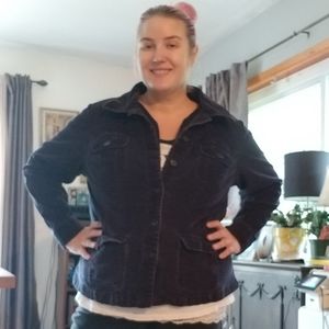 St. John's Bay 2X navy corduroy jacket